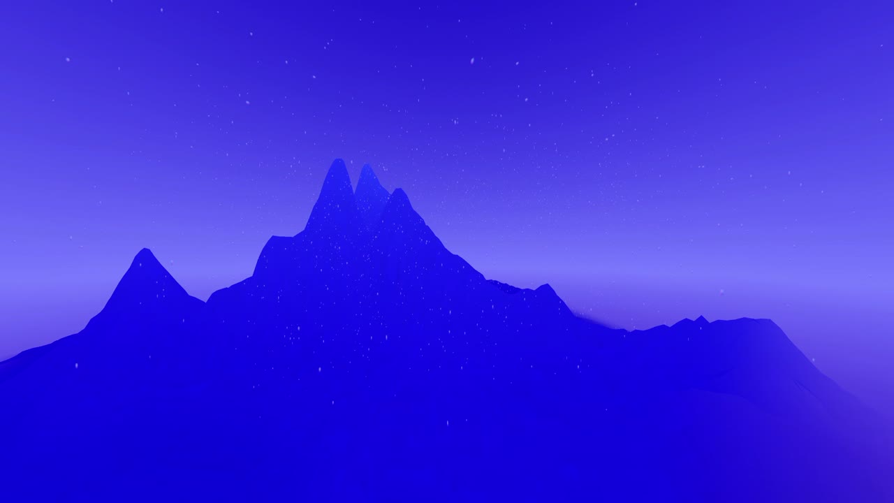 Coherent breathing exercise with a calming snow mountain visual from Lungy